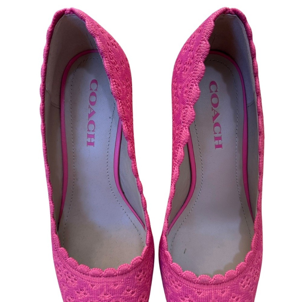 Coach Waverly Pink and Orange Stiletto Heels - Picture 3 of 8